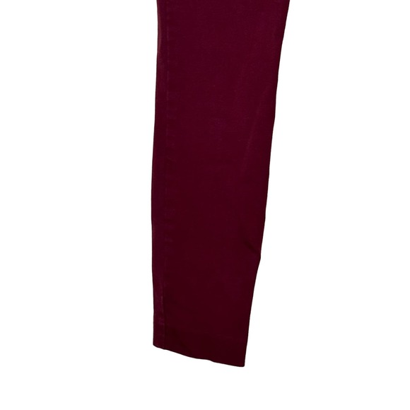 Old Navy Women's Pixie Pants Hi-Rise Skinny Chino Secret Slim Pockets Red Wine 2 - Picture 4 of 10